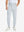 Model wearing Lightweight Ankle-Zip Sweatpants with 4 Pockets in misty grey, lower body front view