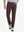Front view of model wearing Stretch Plain Everyday Pants, athletic fit and minimal look – DARK BROWN
