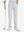 Boys Stretch Fleece Lined Casual Golf Pants in misty grey, front lower body view with golf club