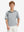 Front waist-up shot of model wearing light grey water-resistant short sleeve q-zip hoodie for boys