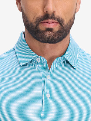 Comfy Breathable Pin-Stripe Golf Polos