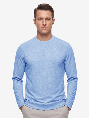 Micro-Fleece Lining Lightweight Heather Sweatshirt