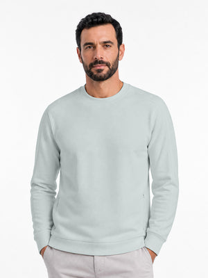 Crewneck Sweatshirt with Zip Pockets