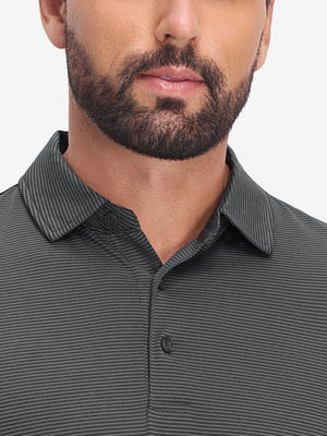 Polos de golf a rayas, cómodos y transpirables