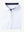 Folded view of WHITE Long Sleeve Solid Jersey Polo showing fabric texture and neat folds