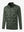 Clean 3D front view of boys windproof puffer jacket with pockets, showcasing shape in army green.