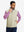 Model front half-body shot with one hand in pocket wearing sleeveless softshell fleece outdoor vests with 6 pockets in light khaki