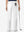 Back lower body shot of model wearing white women's regular fit stretchy golf pants
