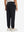 Model's lower body from the back, wearing black fleece stretch water resistant boys joggers.