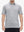 Half-body front shot of model in Cooling Stripe Golf Shirt, displaying fit and style – GREY WHITE STRIPE