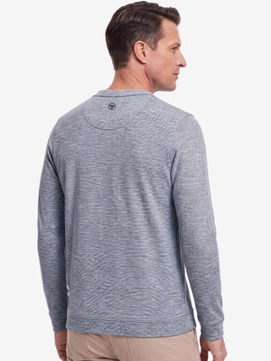 Micro-Fleece Lining Lightweight Heather Sweatshirt