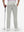 Back lower body shot of model wearing silver gray breathable casual slacks with 4 pockets