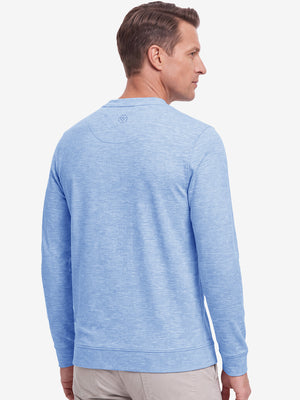 Micro-Fleece Lining Lightweight Heather Sweatshirt