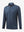 3D front view of the lightweight print long sleeve polo in navy pink seagull, modern and athletic design.
