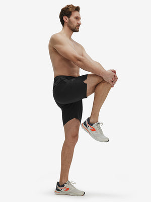 Pantalones Cortos Transpirables de Running con 4 Bolsillos con Cremallera