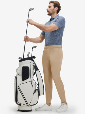 Flat Front Golf Joggers Pants with Belt Loops