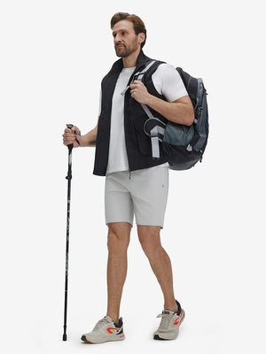 Pantalones Cortos Transpirables de Running con 4 Bolsillos con Cremallera