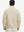 Back view of the model in the reversible fleece jacket with 5 pockets in khaki.