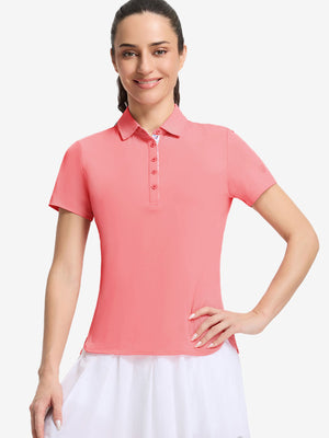 Women’s 5 Buttons Collared Polo Shirts