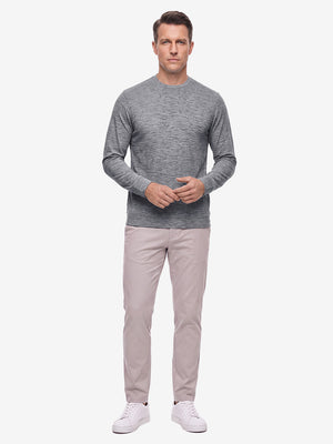 Micro-Fleece Lining Lightweight Heather Sweatshirt