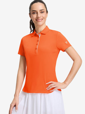 Women’s 5 Buttons Collared Polo Shirts