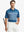 Model holding golf club in COBALT BLUE1 Chest Print Polo Shirts