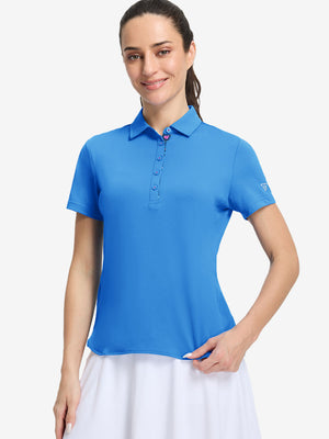 Women’s 5 Buttons Collared Polo Shirts