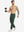 Full body front view of model wearing Water Resistant Comfy Fleece Golf Joggers in forest green