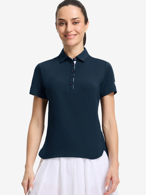 Women’s 5 Buttons Collared Polo Shirts