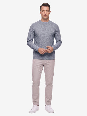 Micro-Fleece Lining Lightweight Heather Sweatshirt