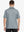 Back half-body view of male model wearing the Light Grey Everyday Classic Solid Polo