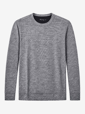 Micro-Fleece Lining Lightweight Heather Sweatshirt