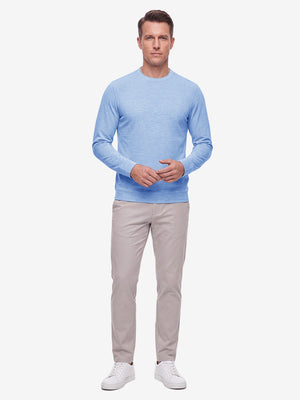 Micro-Fleece Lining Lightweight Heather Sweatshirt