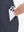 Detail shot of front side pocket holding an iPhone in NAVY Women's 7/8 Ankle Golf Track Pants.