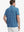 Back view of MAELREG Men's Performance Jersey Print Polo in Blue White Butterfly – athletic fit