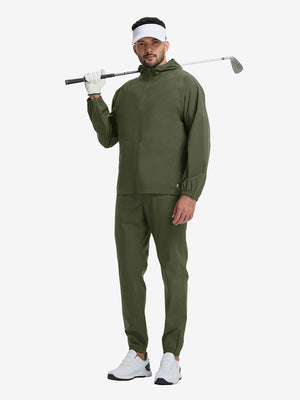 Waterproof Lightweight Rain Jacket with Hood