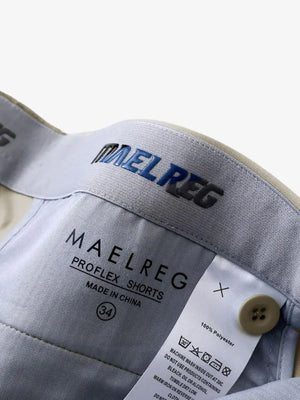 Waistband interior branding and size tag – Khaki shorts, 7 Inch