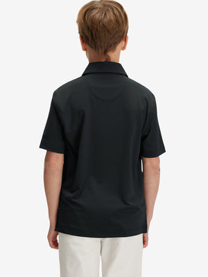 Boys Quick Dry Fit Athletic Solid Polo Shirts