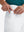 Detail shot of the side pocket on the white stretch soft flat front dress golf shorts, showing functionality