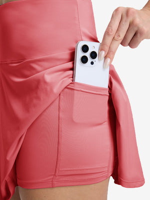 Women's High Waisted Golf Skirts with 4 Inner Pockets
