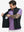 Close-up of water-resistant fleece golf vests pocket holding a phone, practical detail in black