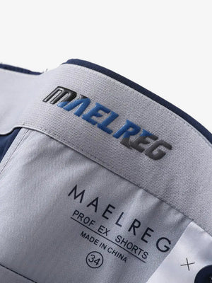 Waistband interior branding and size tag – Navy shorts, 9 Inch