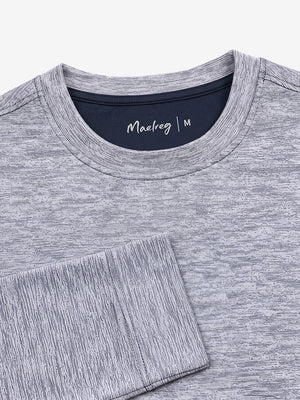 Micro-Fleece Lining Lightweight Heather Sweatshirt