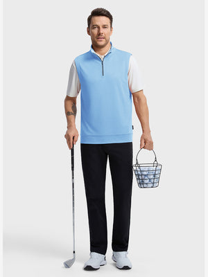 Lightweight Sleeveless Quarter Zip Golf Vest