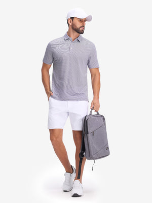 Polos de golf a rayas, cómodos y transpirables