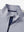 Close-up collar detail of navy two tone pique cotton blend q-zip with subtle logo