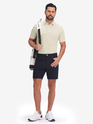 Polos de golf a rayas, cómodos y transpirables