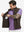 Close-up of water-resistant fleece golf vests pocket holding a phone, practical detail in coffee brown
