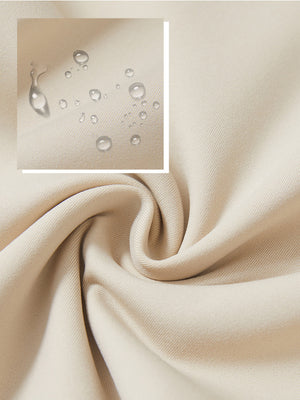 Chaqueta forrada de felpa elástica resistente al agua para mujer