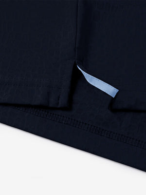 Nylon Blend Casual Jacquard Polo Shirts